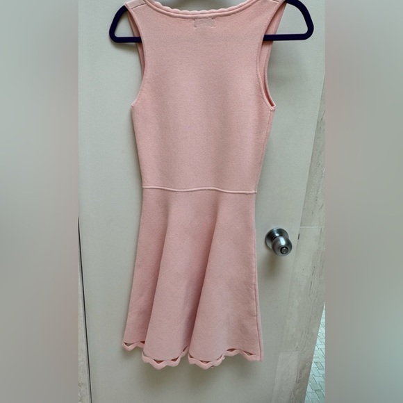 Pink peach fit and flare knit skater dress - Picture 2 of 3